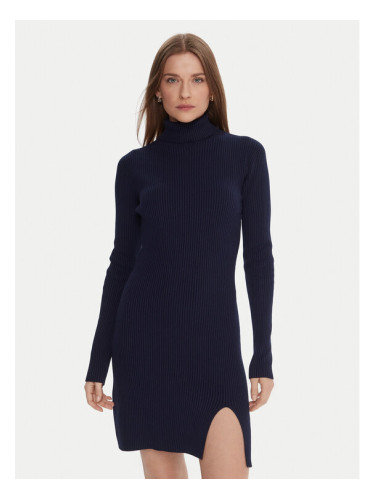 Kontatto Плетена рокля 3M0827C Тъмносин Slim Fit