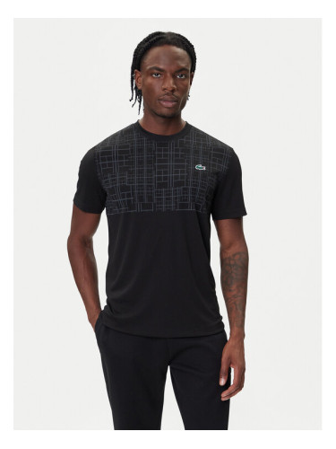 Lacoste Тениска от техническо трико TH4782 Черен Regular Fit