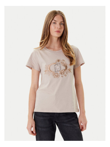 Liu Jo Sport Тишърт TF5162 JS923 Бежов Regular Fit