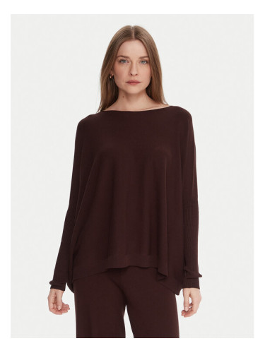 Kontatto Пуловер 3M0802C Кафяв Relaxed Fit