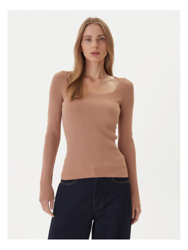 Kontatto Пуловер 3M0830C Бежов Slim Fit