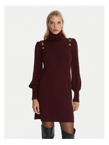 Luisa Spagnoli Плетена рокля Moduno 100056 Бордо Regular Fit