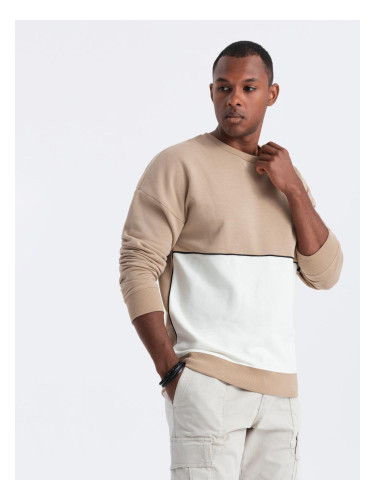 Ombre Men's OVERSIZE sweatshirt with contrasting color combination