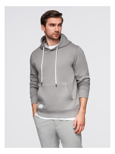 Ombre Men's BASIC kangaroo hooded sweatshirt