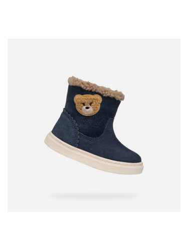 Тъмносини зимни ботуши Geox Nashik за момичета