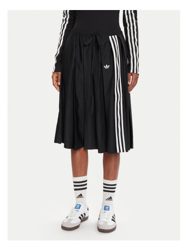 adidas Плисирана пола Ribbon JW0114 Черен Regular Fit