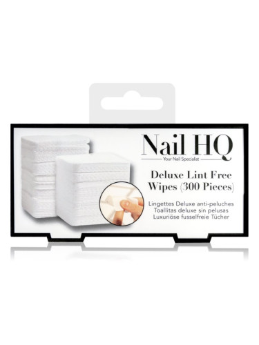 Nail HQ Deluxe Lint Free Wipes почистващи тампони за нокти 300 бр.