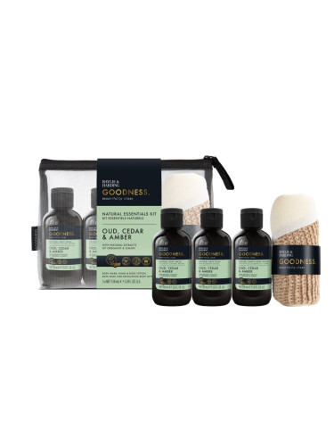 Baylis & Harding Goodness Oud, Cedar & Amber подаръчен комплект за вана