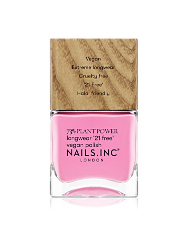 Nails Inc. Plant Power дълготраен лак за нокти цвят Detox On Repeat 14 мл.