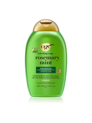 OGX Rosemary Mint почистващ шампоан за мазна кожа на скалпа 385 мл.