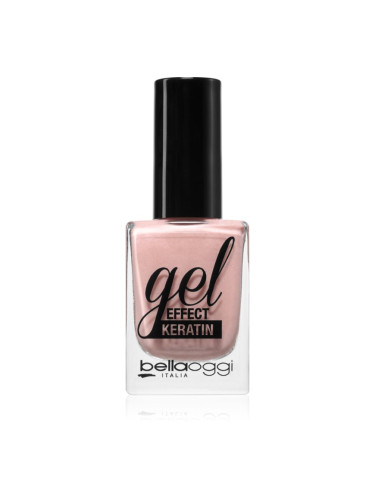 bellaoggi Gel Effect Keratin Nail Polish лак за нокти цвят Pearl Rose 10 мл.