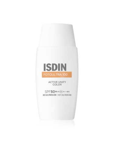 ISDIN FotoUltra 100 Active Unify Color Depigmentant SPF50+ защитна тонирана течност за лице 50 мл.