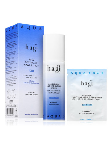 Hagi Aqua Zone нощен хидратиращ крем с подхранващ ефект 50 мл.