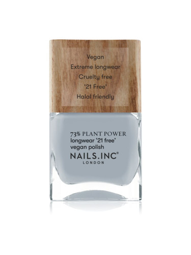 Nails Inc. Plant Power дълготраен лак за нокти цвят Fresh Air Don't Care 14 мл.