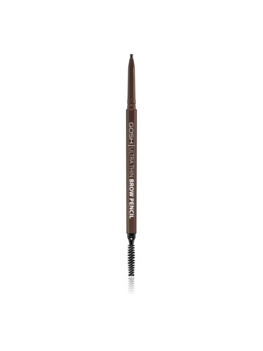 Gosh Ultra Thin прецизен молив за вежди с четка цвят 003 Dark Brown 0,35 гр.