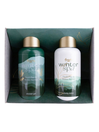 Accentra Winter Spa Fresh Pine & Winterberries подаръчен комплект за вана аромати Fresh Pine & Winterberries