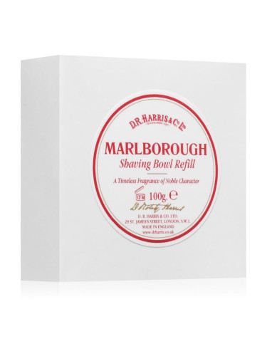 D.R. Harris Shawing Bowl Refill сапун за бръснене пълнител Marlborough 100 гр.