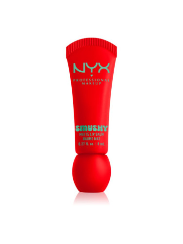 NYX Professional Makeup Smushy Matte Lip Balm балсам за устни с матиращ ефект цвят Soft Sorbet 8 мл.