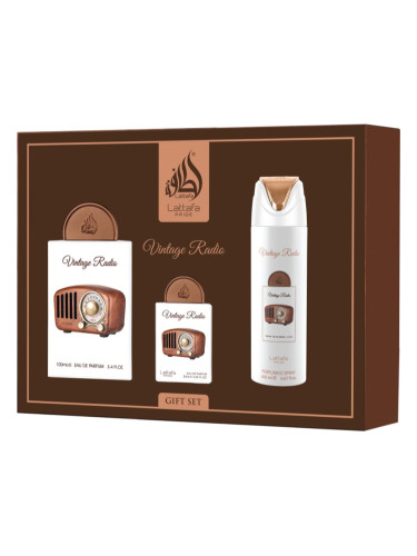 Lattafa Pride Vintage Radio подаръчен комплект унисекс 1 бр.