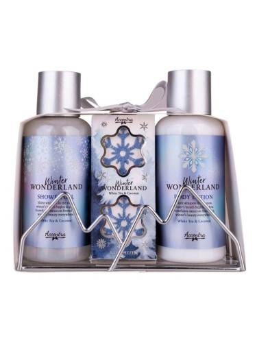 Accentra Winter Wonderland подаръчен комплект за вана аромати White Tea & Coconut
