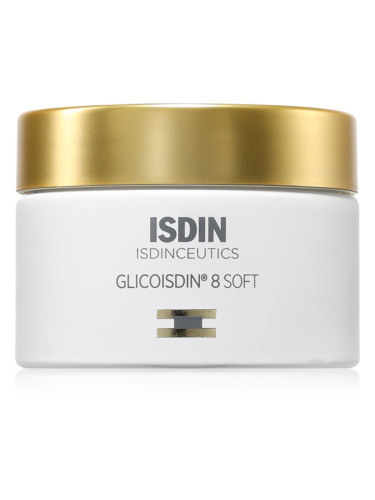 ISDIN Isdinceutics Glicoisdin 8 Soft нежен ексфолиращ крем с гликолова киселина за всеки тип кожа на лицето 50 гр.