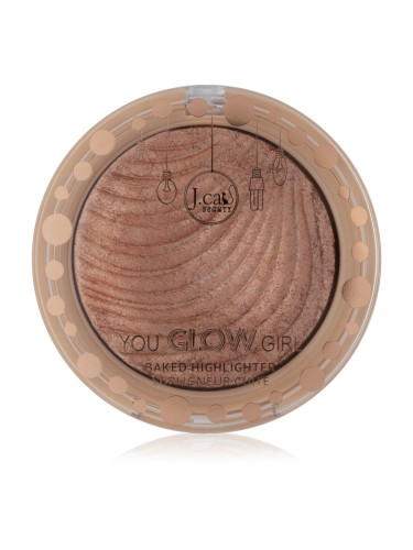J.Cat Beauty You Glow Girl печен хайлайтър цвят 103 Pink Goddess 8.5 гр.