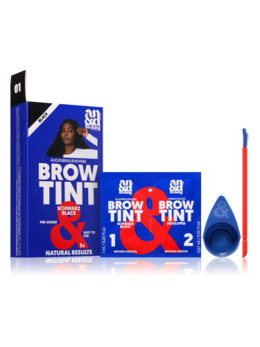 A.N.D. Beauty Brow Tint цвят за вежди цвят Black 3x1.67 мл.