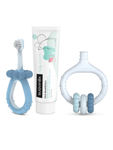 Suavinex Baby & Kids My First Dental Care Set подаръчен комплект за бебета и деца Blue