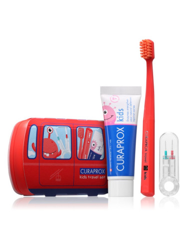 Curaprox Kids Travel Set комплект за пътуване за зъби, език и венци за деца 1 бр.