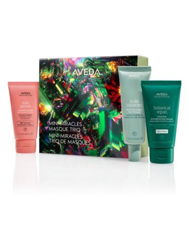 Aveda Holiday Mini Miracles Masque Trio коледен подаръчен комплект За коса