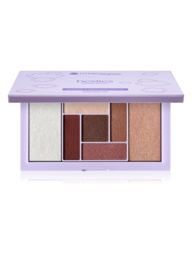 Bell Hypoallergenic Besties палитра със сенки за очи и озарители 001 15.5 гр.