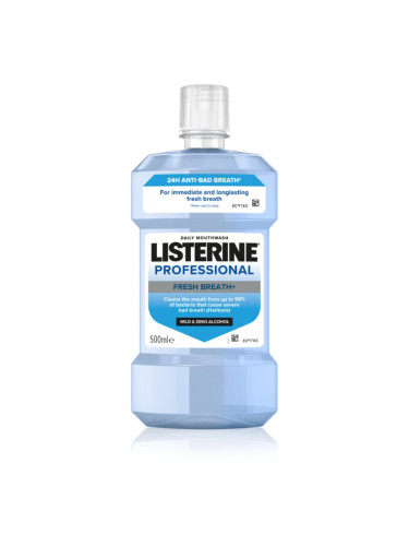Listerine Professional Fresh Breath+ вода за уста за свеж дъх 500 мл.