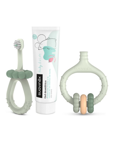 Suavinex Baby & Kids My First Dental Care Set подаръчен комплект за бебета и деца Green