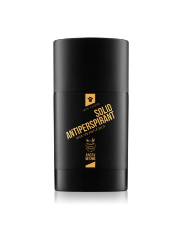 Angry Beards Jack Saloon Solid Antiperspirant твърд антиперспирант за мъже 50 мл.