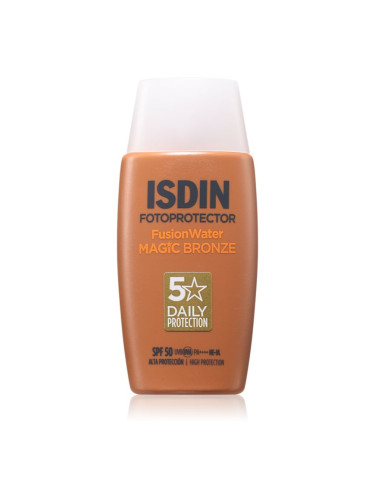 ISDIN Fotoprotector FusionWater Magic Bronze защитна тонирана течност за лице SPF 50 50 мл.