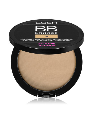 Gosh BB матираща пудра цвят 06 Warm Beige 6.5 гр.