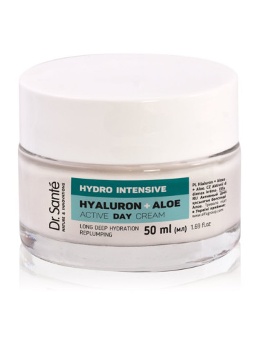 Dr. Santé Hydro Intensive Hyaluron + Aloe дневен крем с алое вера 50 мл.