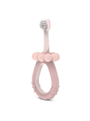 Suavinex Baby Training Toothbrush четка за зъби за деца 0-2 y Pink 1 бр.