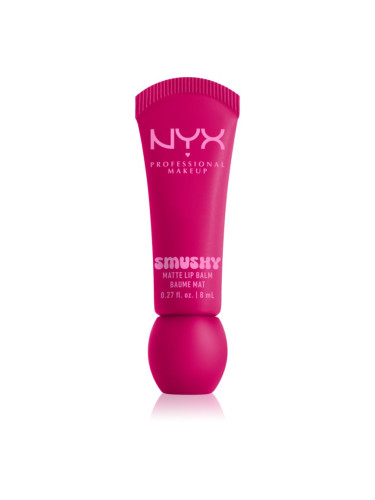 NYX Professional Makeup Smushy Matte Lip Balm балсам за устни с матиращ ефект цвят She's Serving 8 мл.