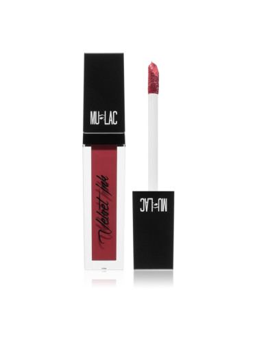 Mulac Cosmetics Velvet Ink дълготрайно матово течно червило цвят Secret Love 5 мл.