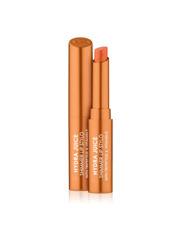MUA Makeup Academy Hydra Juice Peptide Shimmer Lip Stylo блестящо червило с подхранващ ефект цвят Sweet Orange 1.5 гр.