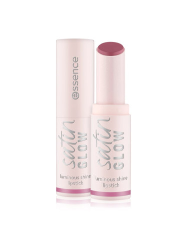 essence satin GLOW Кремообразно червило със сатенено покритие цвят 04 Let´s Get Mauvin 3.5 гр.