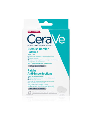 CeraVe Blemish Control Barrier Patches лепенки за проблемна кожа против акне 22 бр.