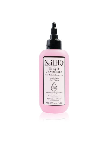Nail HQ No Spill Jelly Acetone лакочистител с витамин Е 125 мл.