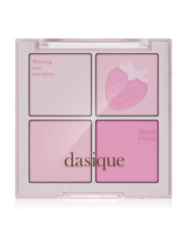 Dasique Blending Mood Cheek палитра с ружове за здрав вид цвят 06 Berry Smoothie 10 гр.