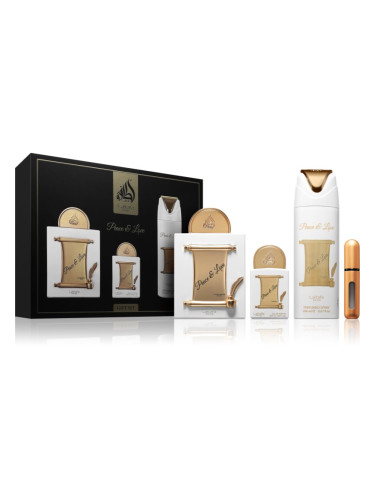 Lattafa Peace & Love подаръчен комплект унисекс 1 бр.