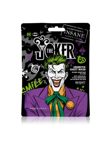 Mad Beauty Joker Sheet Mask хидратираща платнена маска 1 бр.