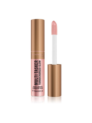 Rimmel Multi-Tasker Turbocharged Glow течен хайлайтър цвят 005 Iconic As Usual 10 мл.