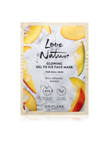 Oriflame Love Nature Gel To Ice Organic Mango озаряваща маска за лице 10 мл.
