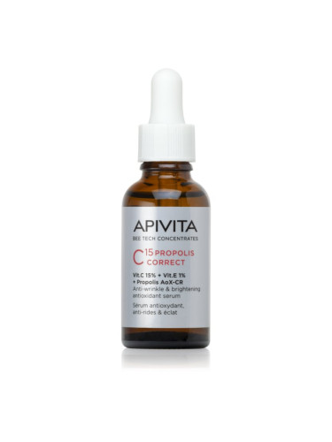Apivita Bee Tech Concentrates C15 Propolis Correct Serum антиоксидиращ серум за лице 30 мл.